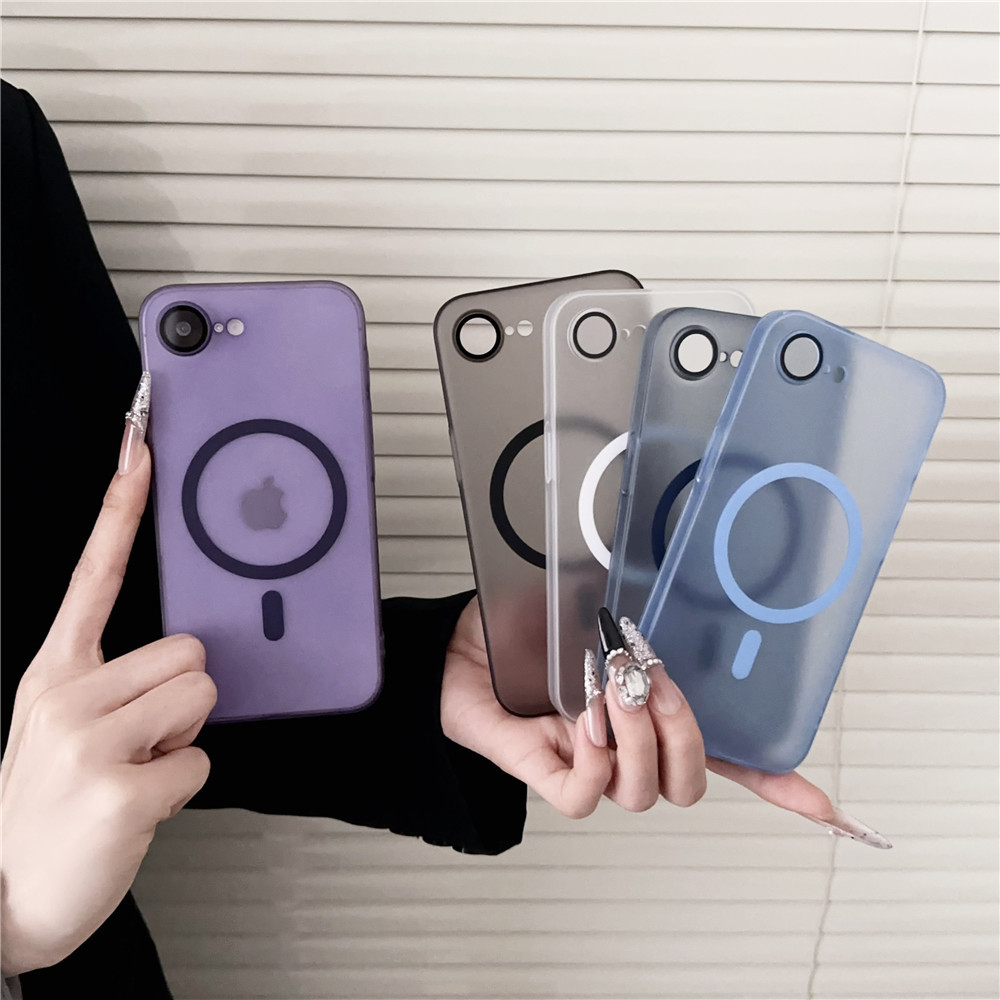Para Magsafe Forte Caso Magnético iPhone 16E iPhone16E 5G Fino Carga Sem Fio Fosco Duro Capa Traseira Do Telefone em Oferta na Shopee