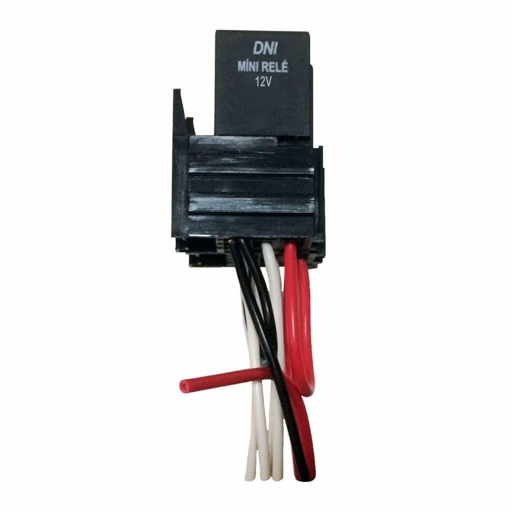 Mini Relé 4 Terminais com Soquete e Chicote 12V e 40A - DNI 7532 - Spare Parts and Accessories for Vehicles
