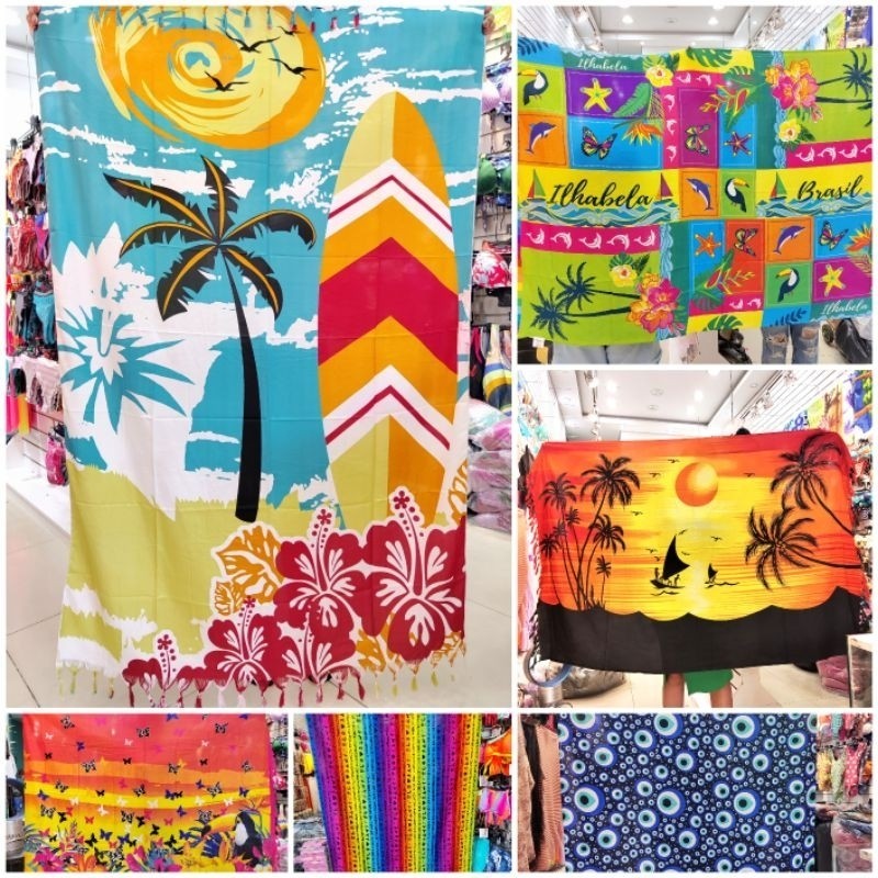 CANGA DE PRAIA/Olho Grego/Coruja/ Multicoloridas Com Variações De Estampas Escolher