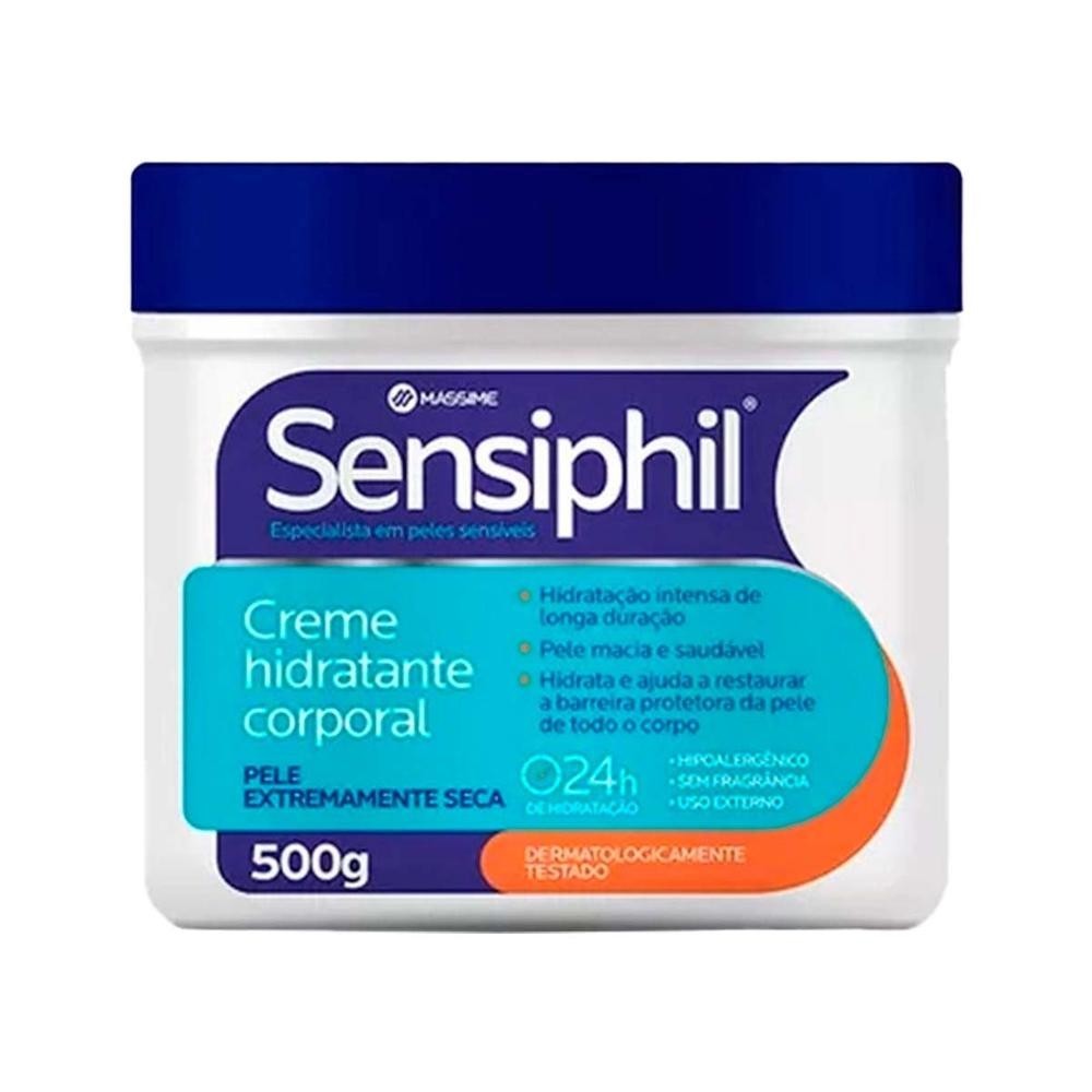 Creme Hidratante Corporal Sensiphil 500g em Oferta na Shopee