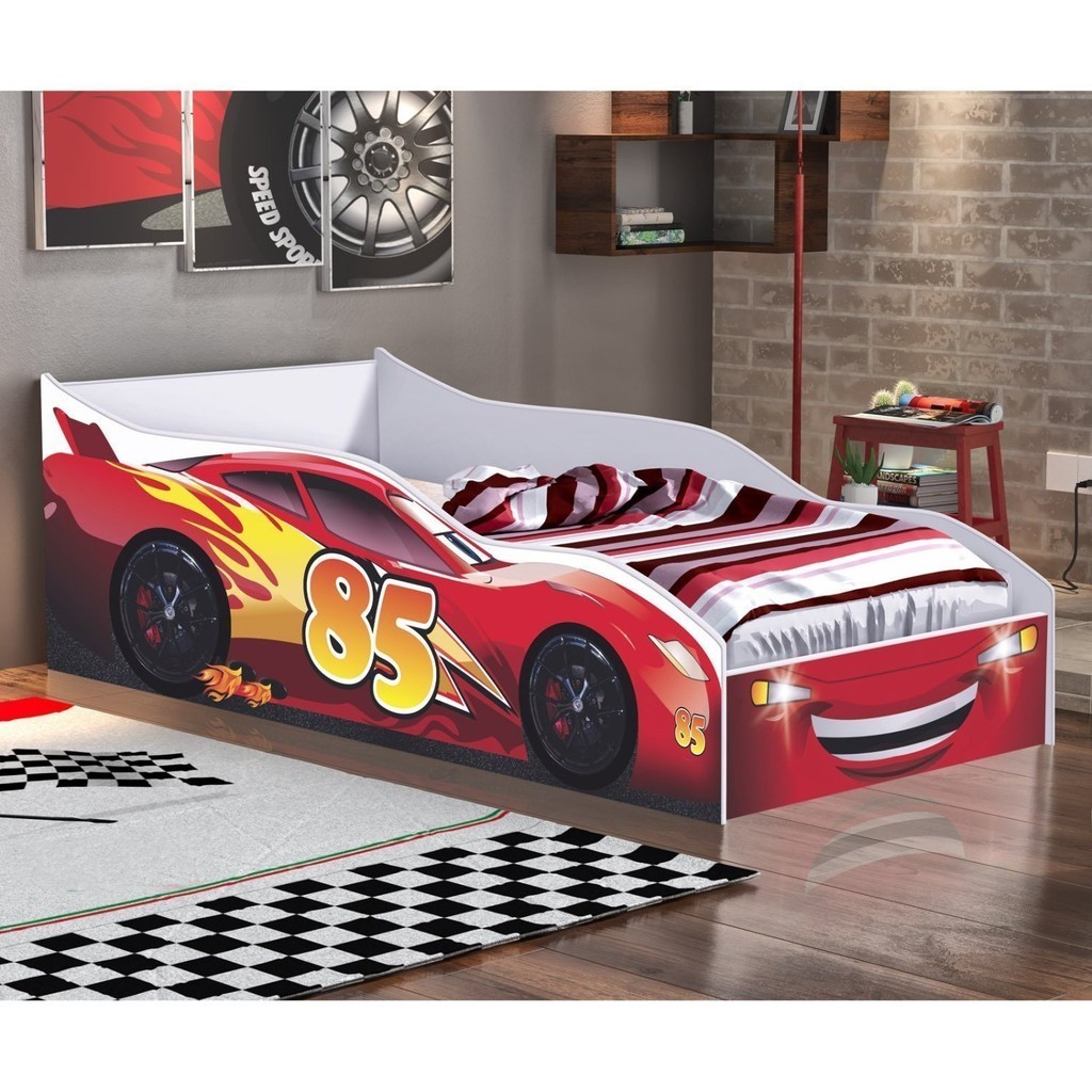 Cama Carro para Quarto Infantil em MDF/MDP em Oferta na Shopee