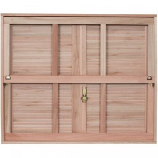 Janela de Madeira Veneziana 120x100cm com Caixilho e Guilhotina Ewk G990 Rondosul 120cm x 100cm em Oferta na Shopee