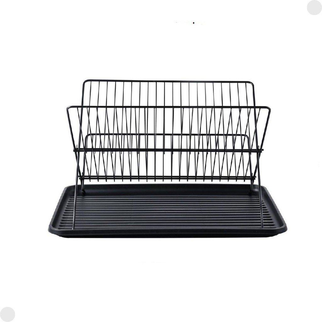 Escorredor de Louça Articulável Dobrável de Aço Preto 30070086 - Mor em Oferta na Shopee