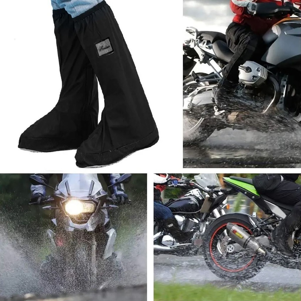 Capa Calçado Chuva Sapato Premium Protetor Pé Tênis Moto Adulto Impermeável Motoqueiro Calçado