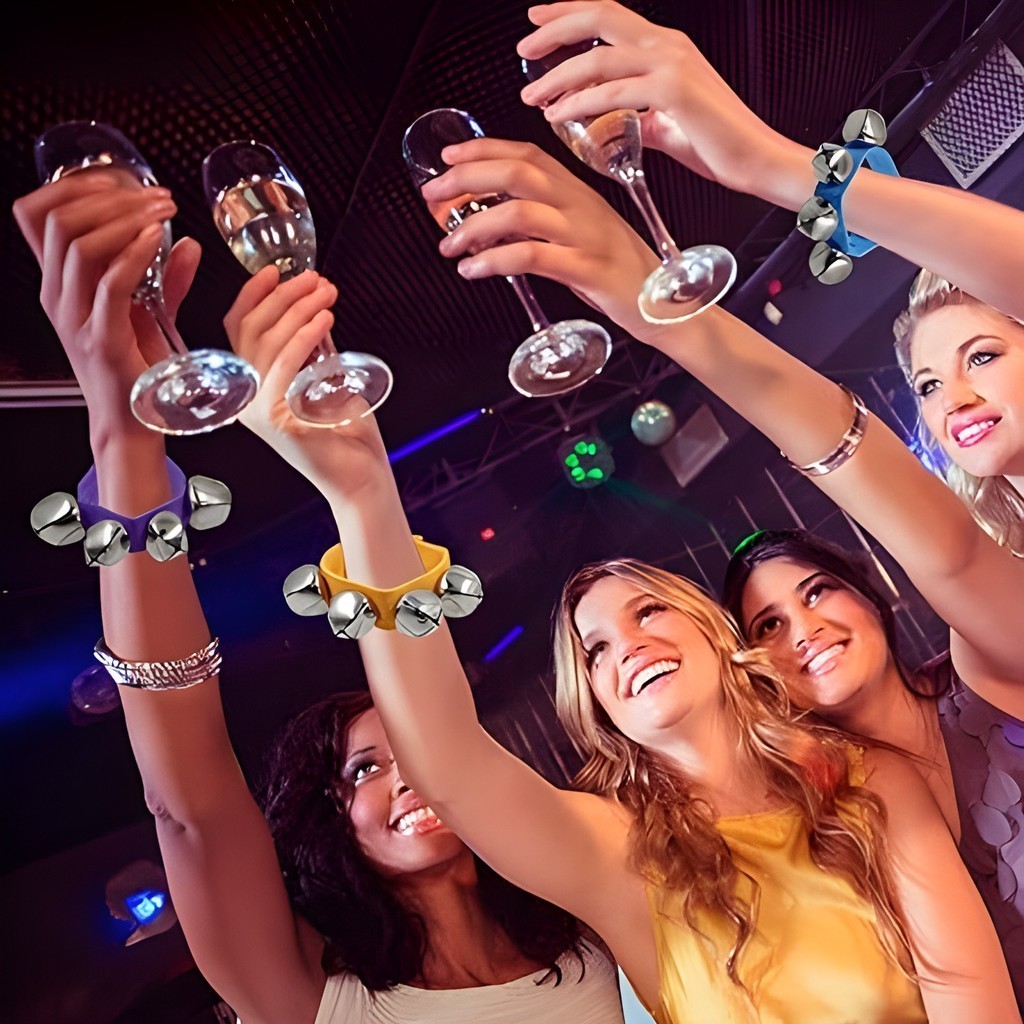 Pulseira Chocalho Com Guizo Infantil De Pulso Unidade