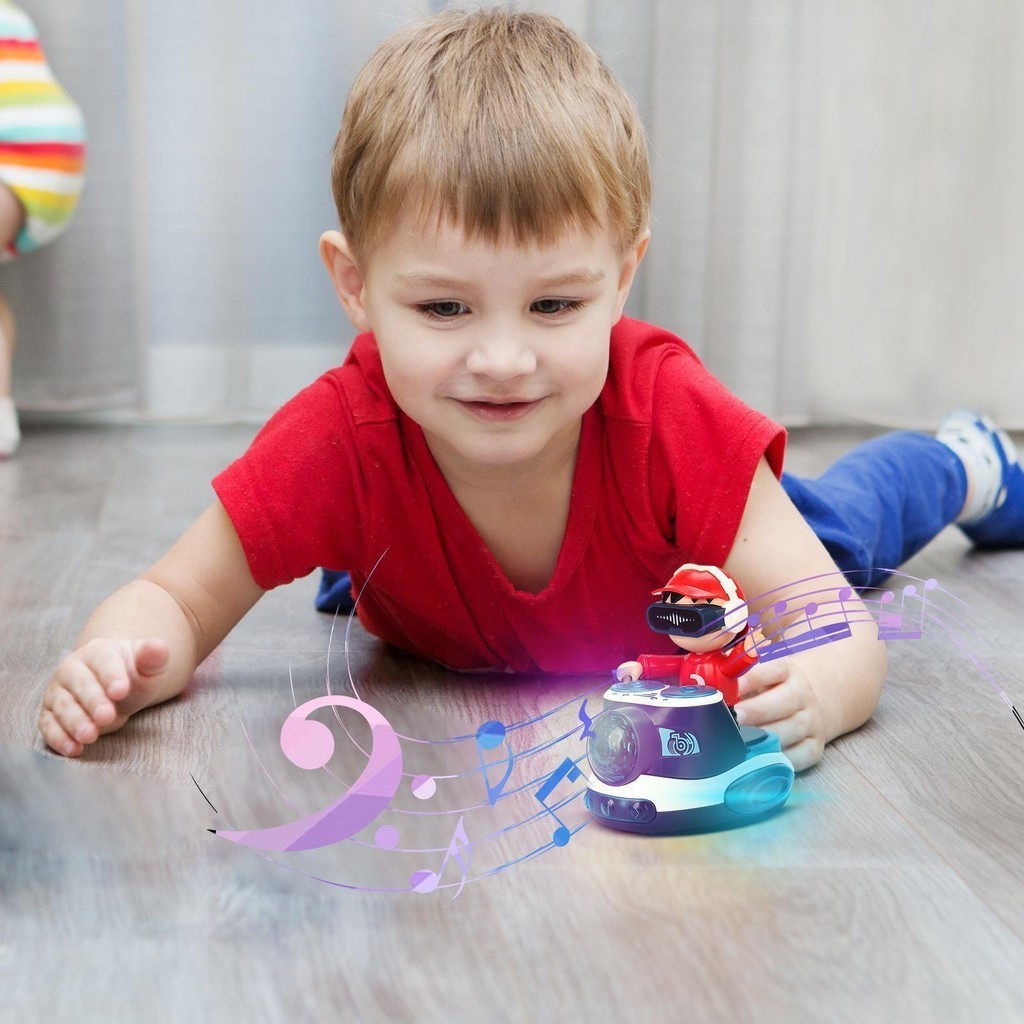 DJ Bounce Beat Rock Boy Toddler Brinquedos De Aprendizagem Movimento Automático Bouncing With Interactive LED And Music coelmy