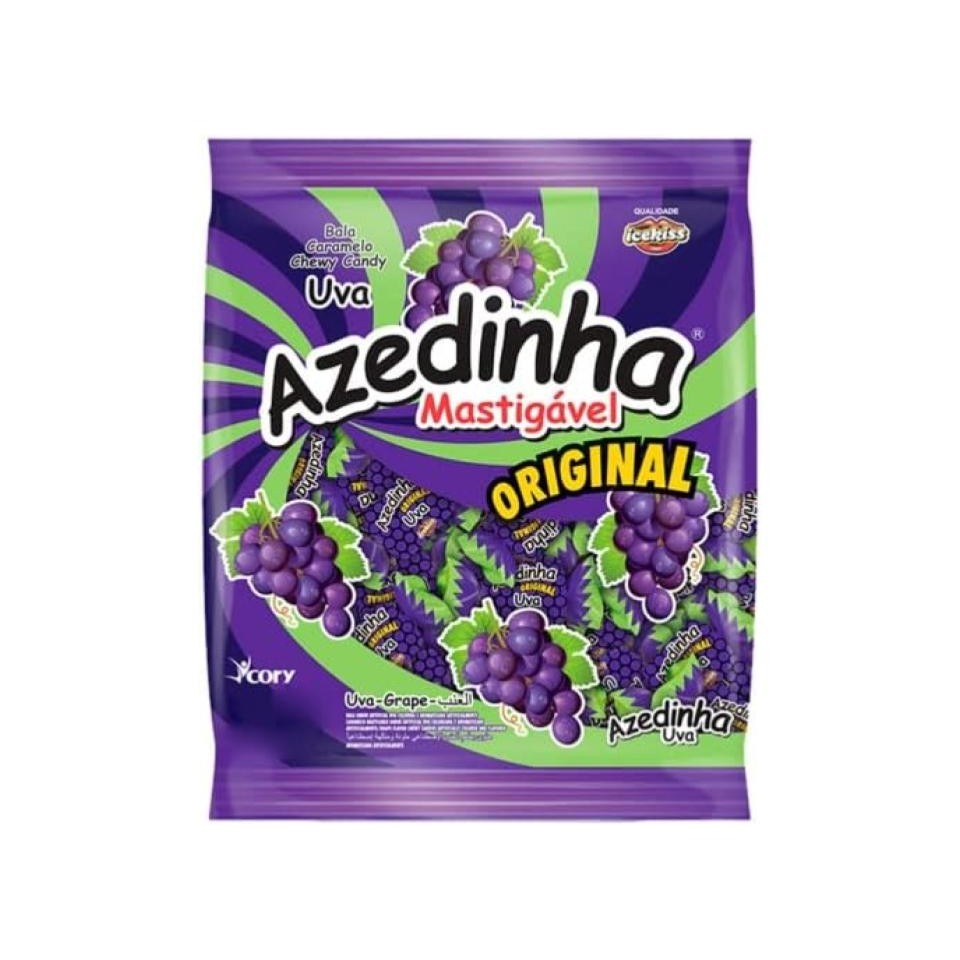Bala Mastigável Icekiss Azedinha Uva Cory 500g