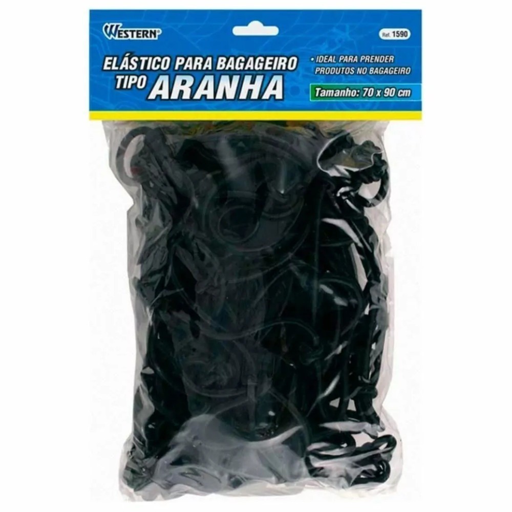 Elástico para bagageiro tipo aranha 70 x 90 cm - Western - Spare Parts and Accessories for Vehicles