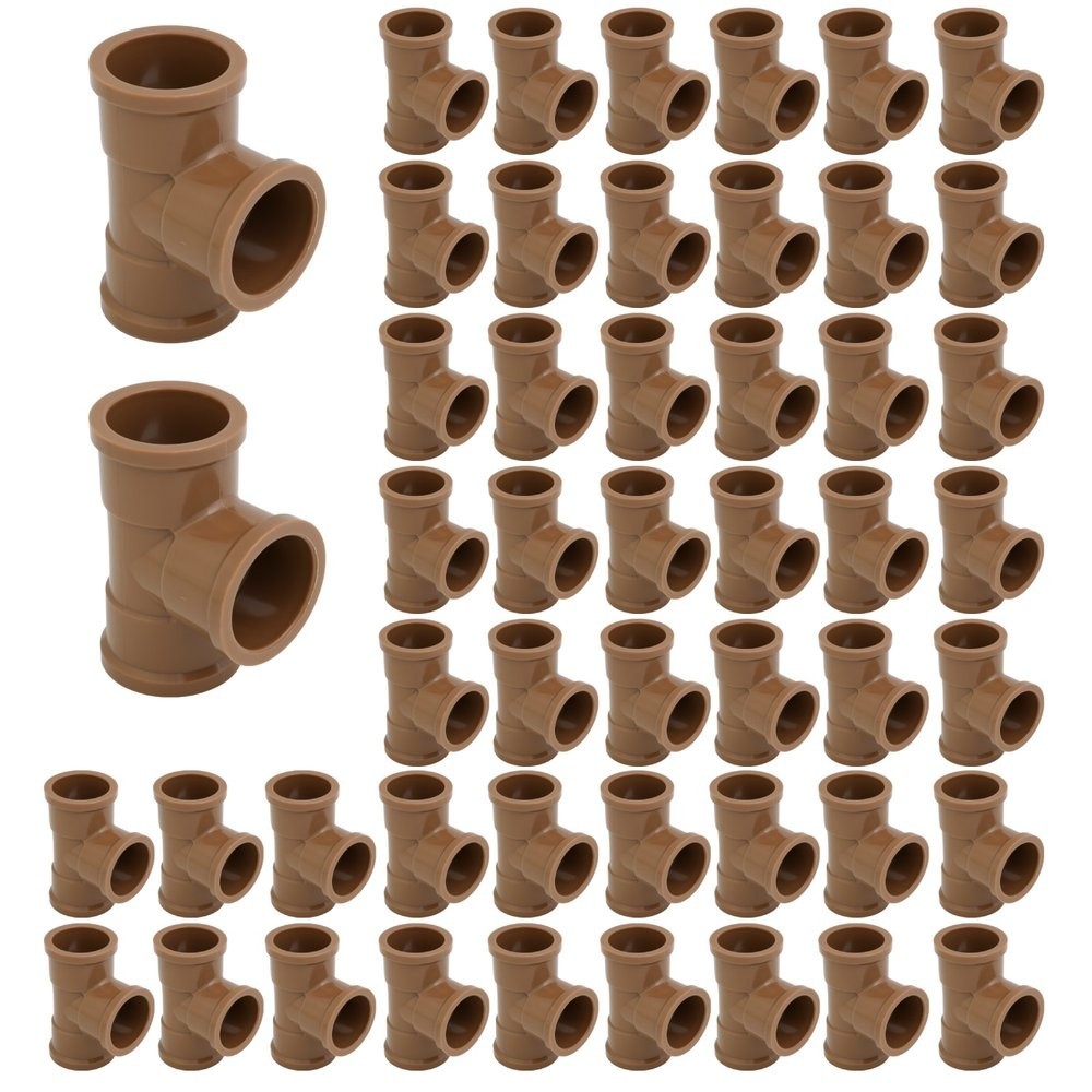 Tee Pvc Soldável 20mm 50 Peças Krona