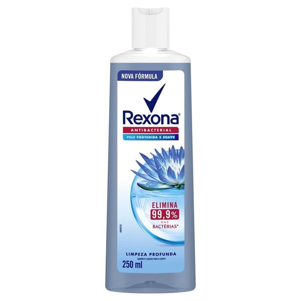 Sabonete Liquido Rexona Antibacterial Limpeza Profunda 250ml - Beauty