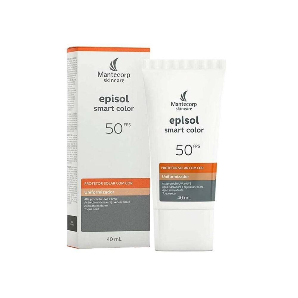 Protetor Solar Episol Smart Color FPS50 Uniformizador com Cor 40g