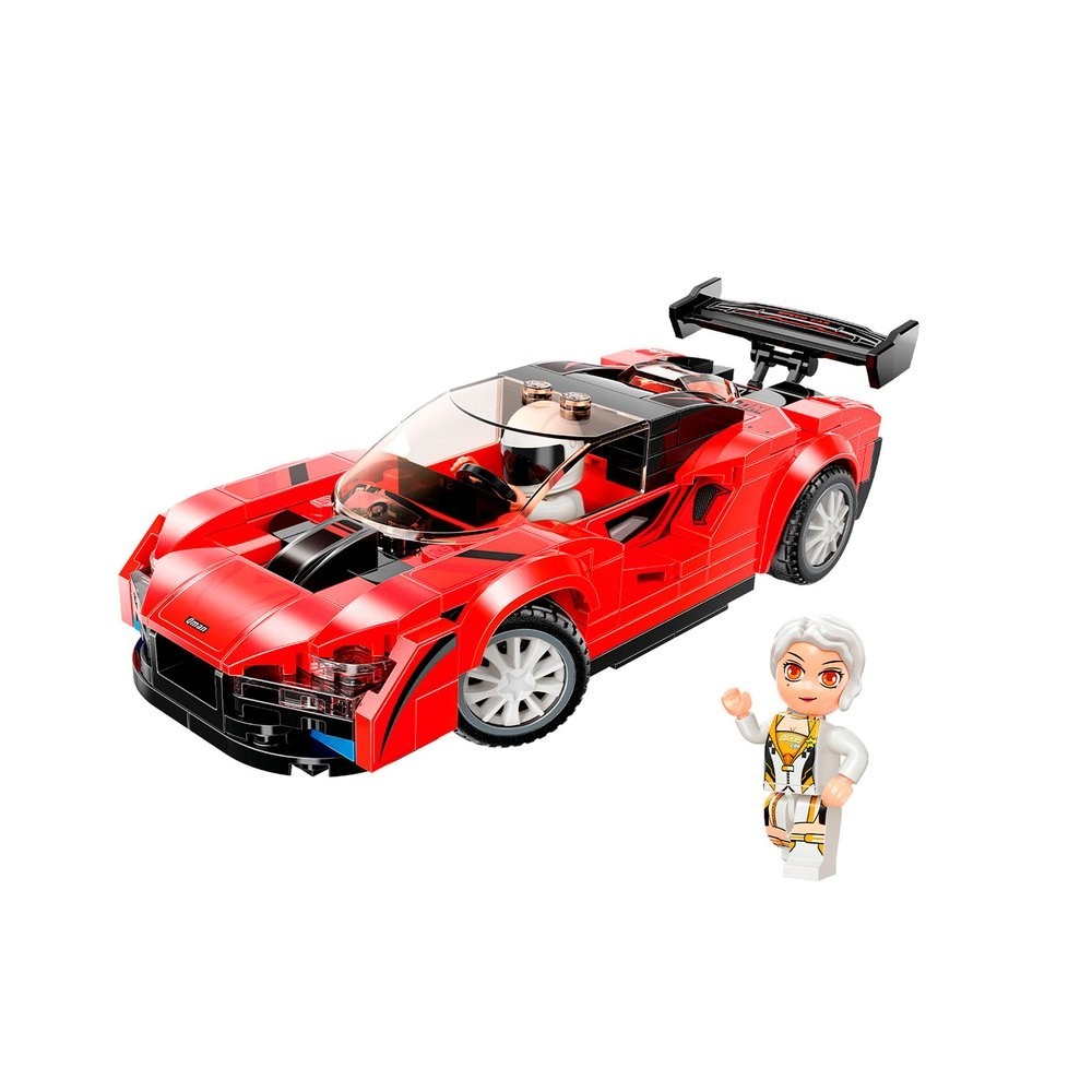 Blocos de Montar Com 198 Peças Carro Senna Coleção Mine City Qman Brinquedo Infantil