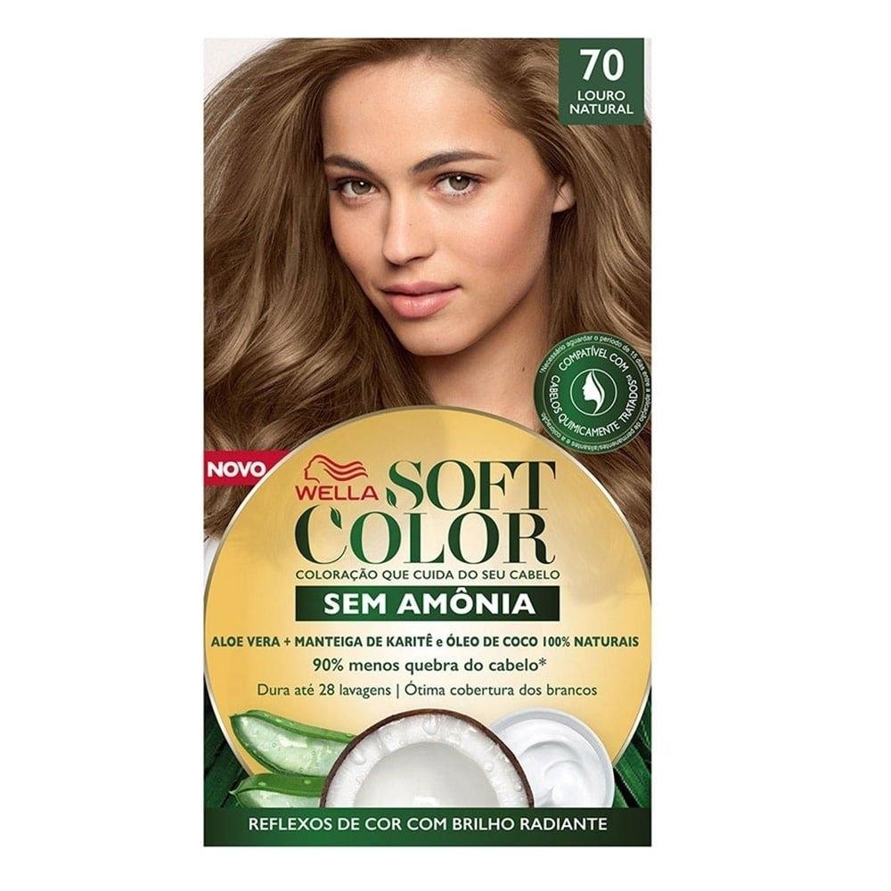 Tintura Soft Color 70 Louro Natural 35g em Oferta na Shopee