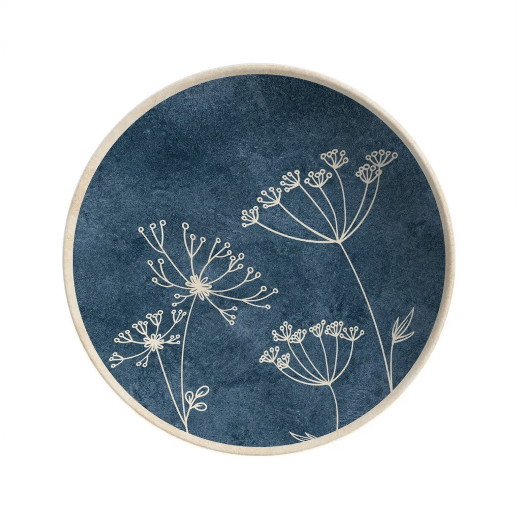 Prato Fundo Cerâmica 25cm Coup Spices Alleanza Azul Decorado em Oferta na Shopee