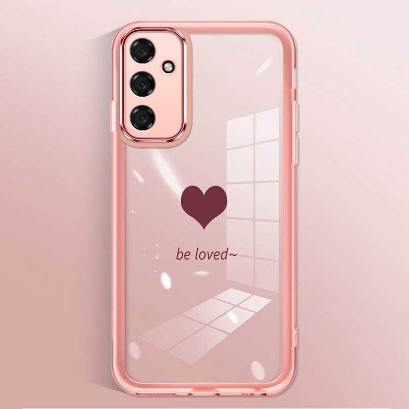 Samsung Galaxy M35 5G M 35 Protetor De Câmera Candy Transparente Coração De Amor Capa De Silicone Macia Cartoon Para Telefone