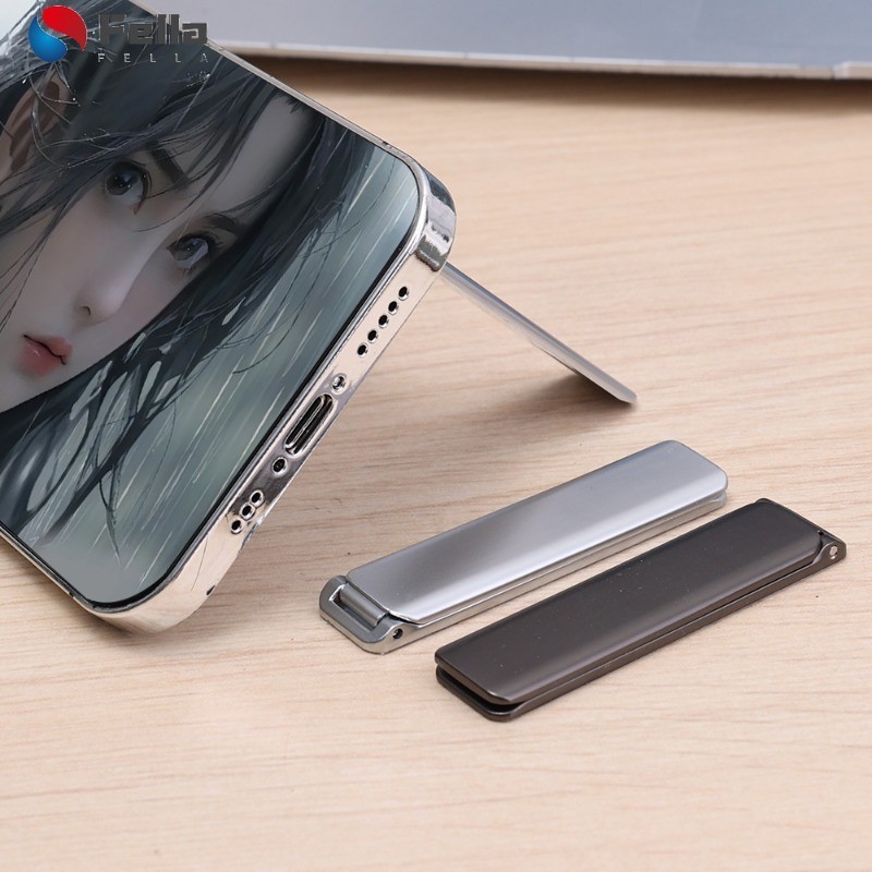 [Hot] Suporte Retangular Universal Para Celular-Dobrável , Invisível , Autoadesivo-Acessórios Magnético De Metal