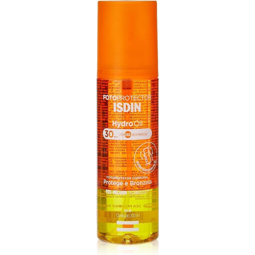 Protetor Solar Corporal e Bronzeador Isdin HydroOil FPS30 200ml