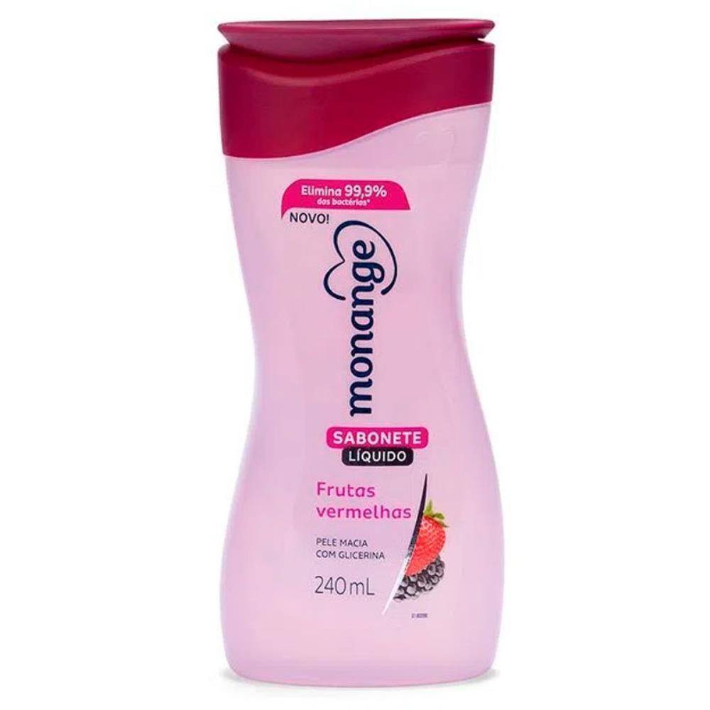 MONANGE SABONETE LÍQUIDO FRUTAS VERMELHAS COM 240ML em Oferta na Shopee