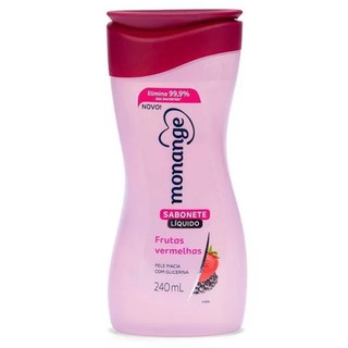 MONANGE SABONETE LÍQUIDO FRUTAS VERMELHAS COM 240ML em Oferta na Shopee