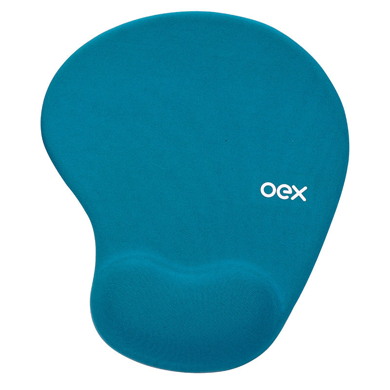 Mouse pad com apoio em gel Confort Azul Turquesa MP200/AZT Oex