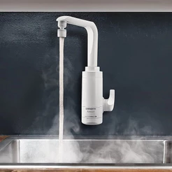 Torneira Eletrônica Elétrica Essence Parede Branca 220V 5500W Lorenzetti Bica Móvel Cozinha Área Gourmet