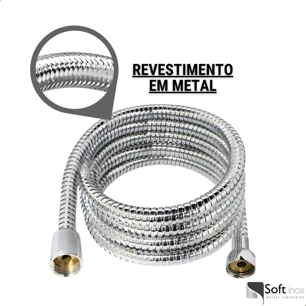 Engate Flexível Mangueira Chuveirinho Ducha Higiênica 180 Cm · foto 2