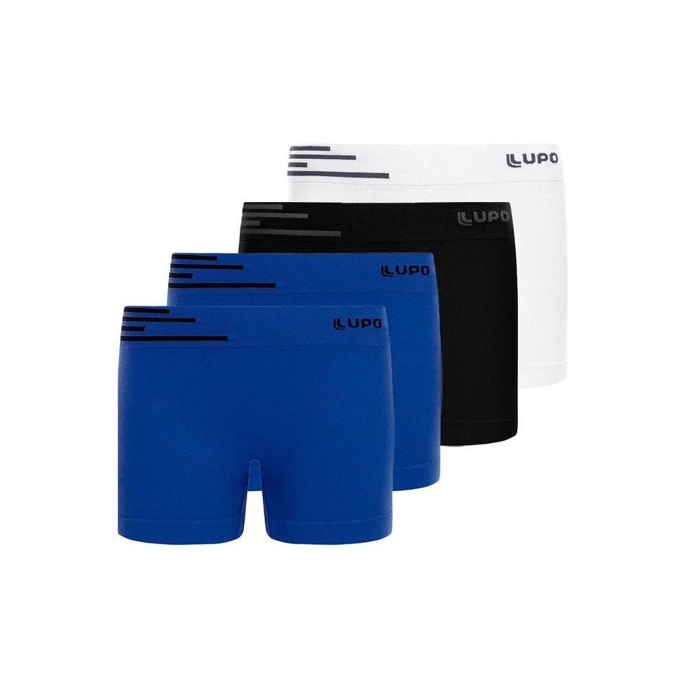 Kit com 4 Cuecas Infantil Boxer Lupinho 132-002 Colorido