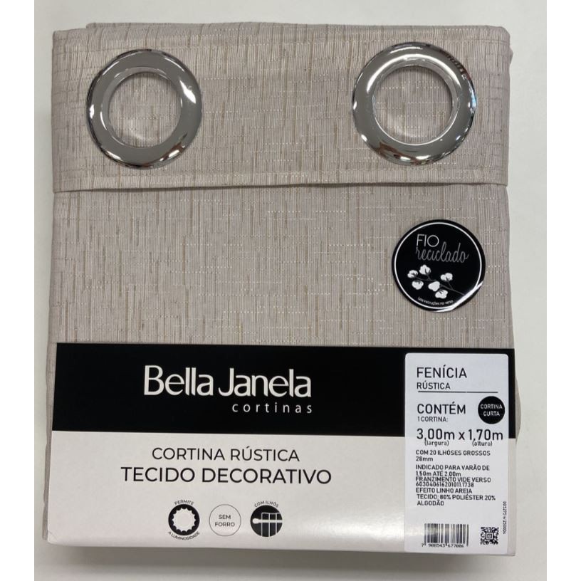 Cortina Rústica Bella Janela: Onde Comprar | BuscaProdutos