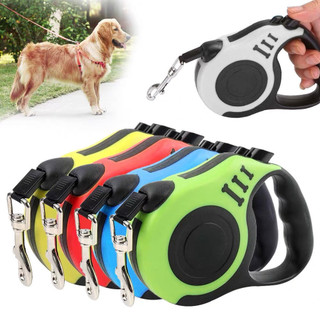 Coleira Guia Retrátil 5 Metros Pets Cachorro Cães Gatos Resistente Com Trava Até 11.33kg