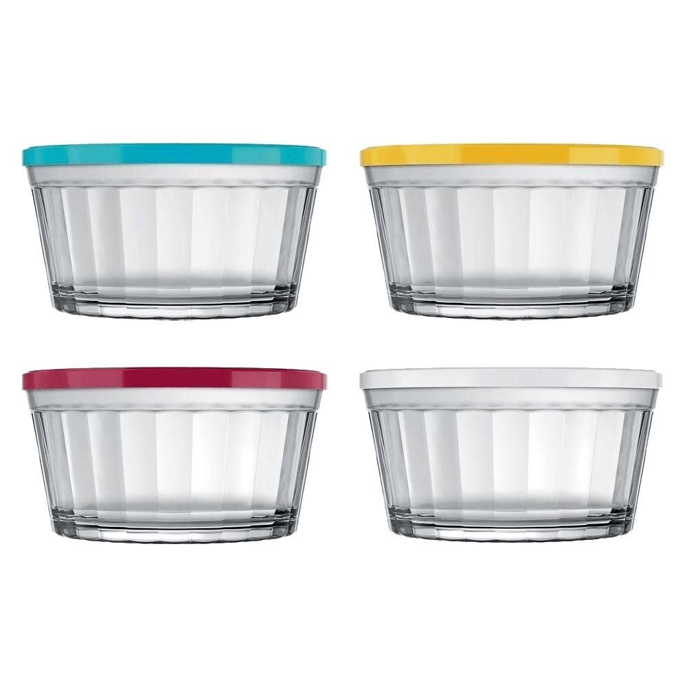 Tigela de Vidro Nadir Americano 600ml, com Tampa, Sortido - 4010 - Home & Living