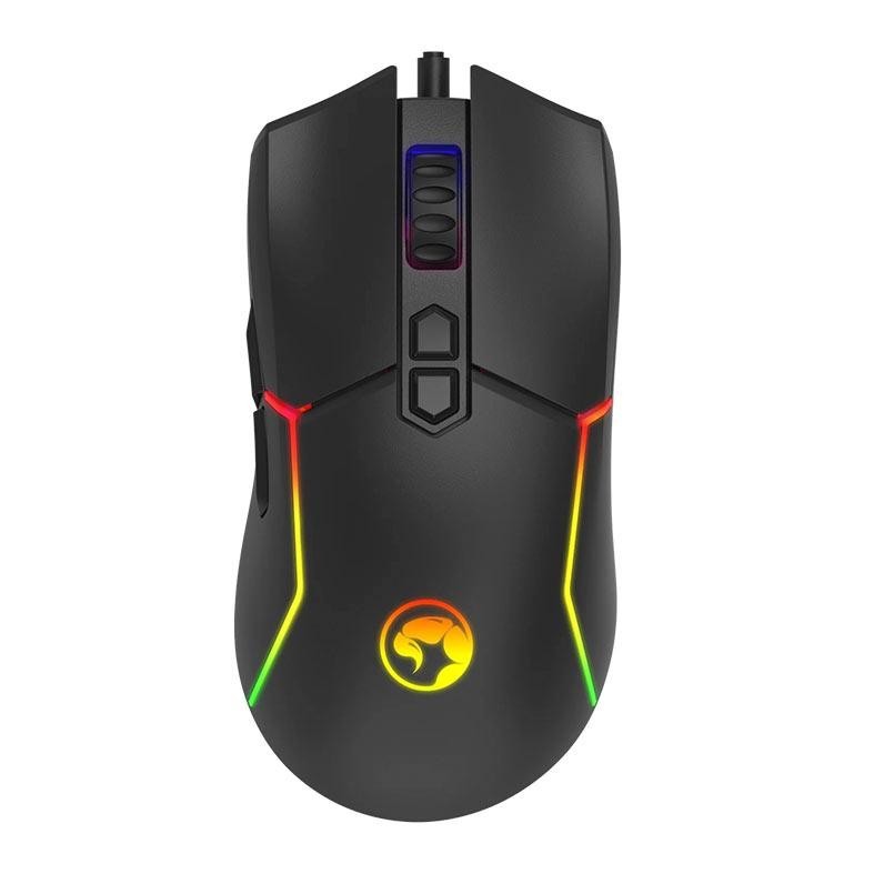 Mouse Gamer Marvor M655, RGB, 12000DPI, 7 Botoes, Preto, M655