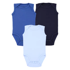 Kit Body Regata Fakini 03 Peças Em Suedine Básico Menino
