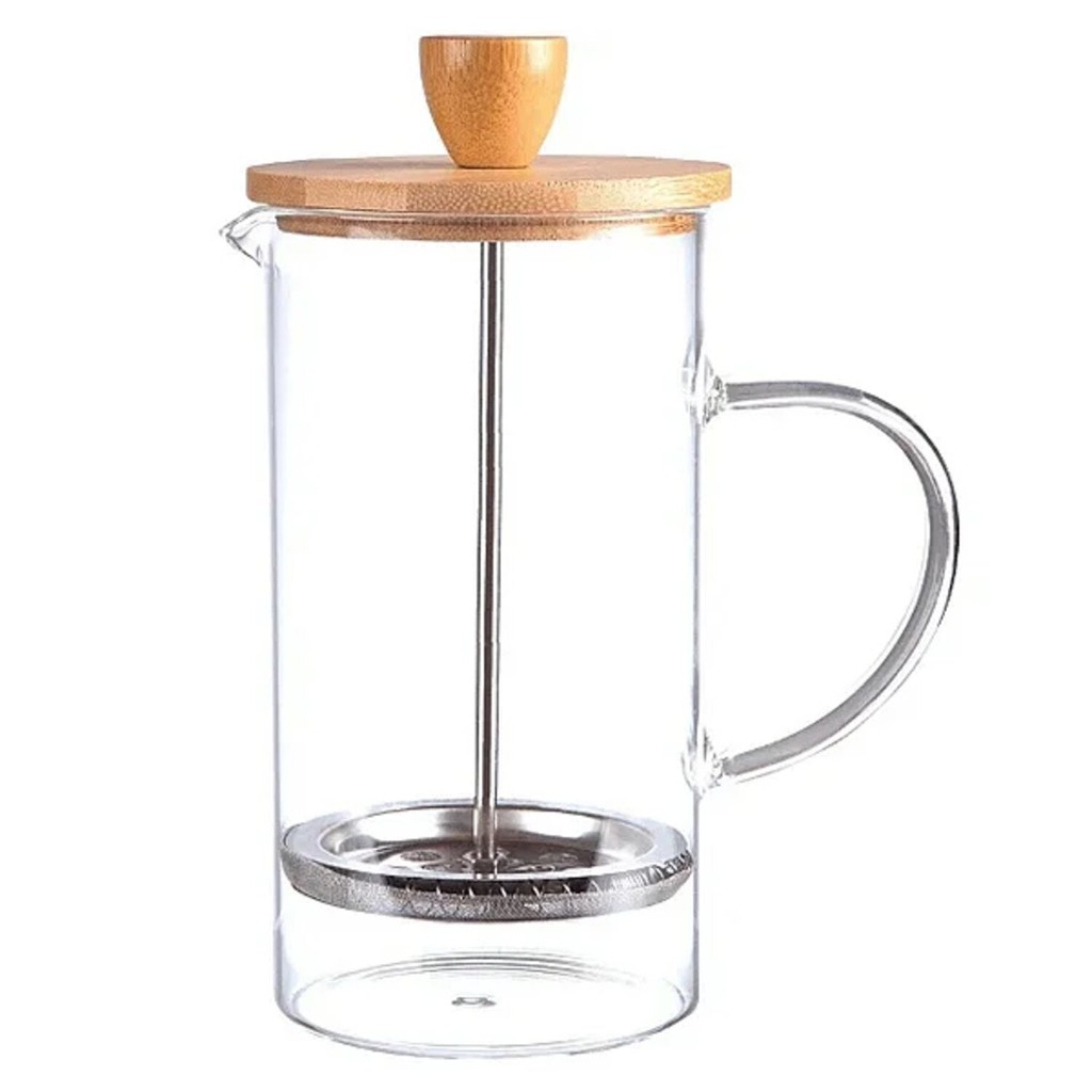 Cafeteira Gourmet de Prensa Francesa de Vidro Borossilicato 600ml Wolff