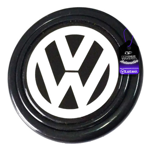 Botão De Buzina P Volante Esportivo Lotse Emblema Vw 50mm