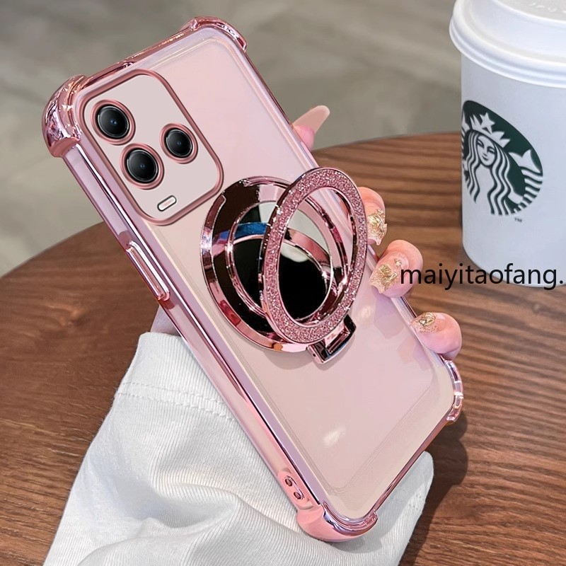 Detalhes do Capa Para VIVO Y21 Y21S Y21t Y33s Y33 Y31 Y51 2021 De Telefone À Prova De Choque 3D Suporte De Espelho De Maquiagem Nova