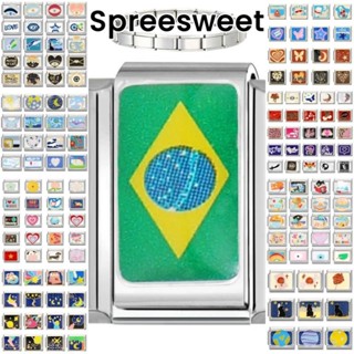 100 Estilos De Amuletos Para Pulseira Modular Italiana , Links , Faça Você Mesmo , De Aço De 9 Mm em Oferta na Shopee