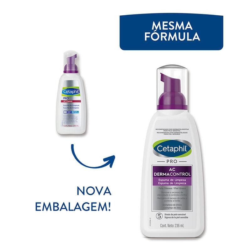 Espuma de Limpeza Cetaphil Dermacontrol 236ml em Oferta na Shopee