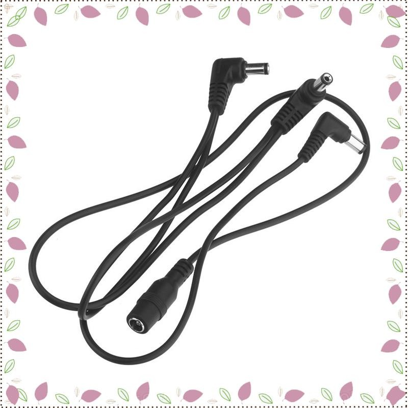 [BRM8] Cabo De Chicote De Corrente Com Eletrodo De 3 Maneiras Fio De Cobre Para Efeitos De Guitarra Divisor De Adaptador