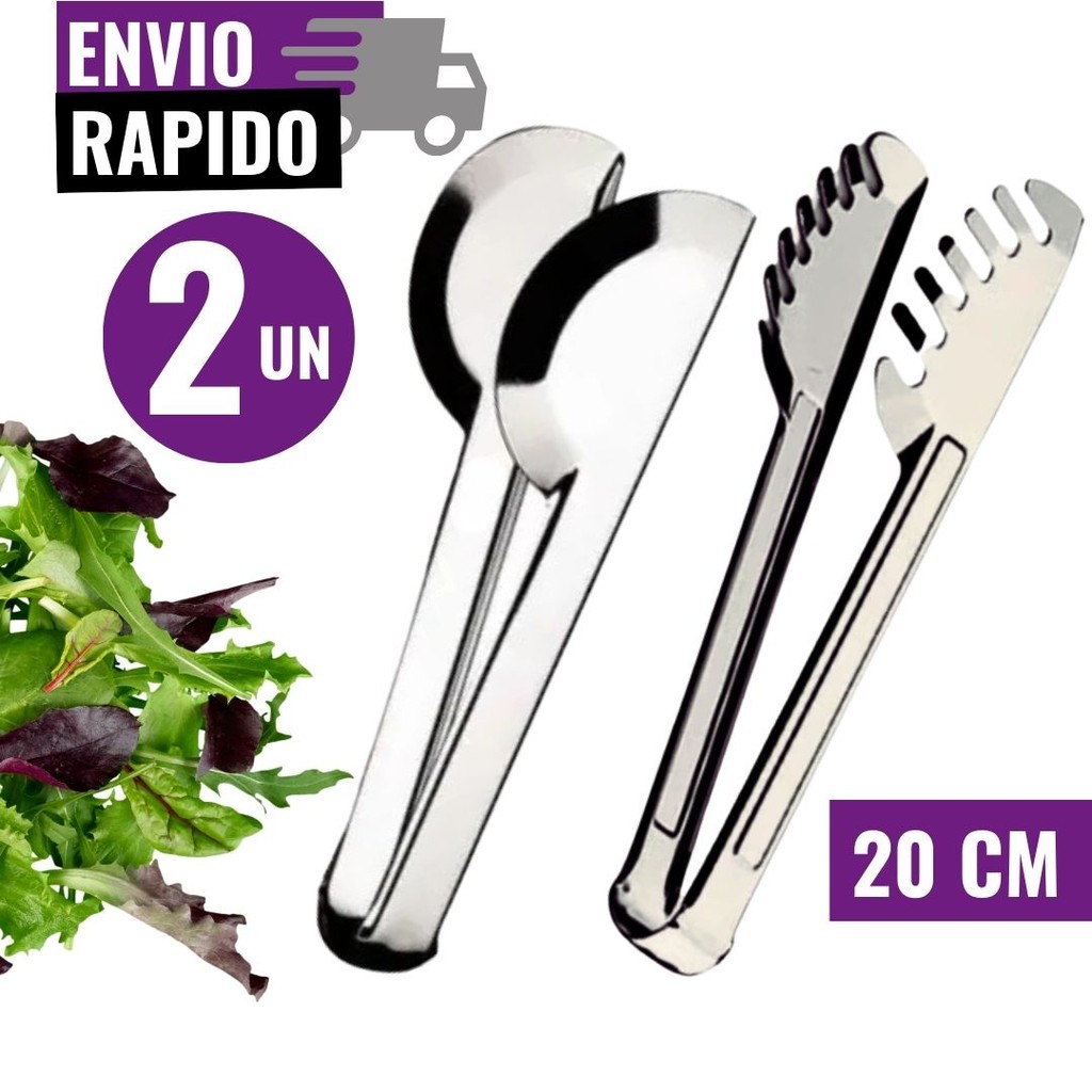 Kit 2 Pegador 20cm Massas Universal Utensílio de Cozinha Aço Inox  Multiuso Cozinha Buffet Restaurante Padaria