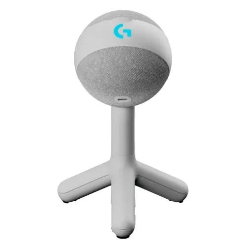 Microfone Condensador USB para Jogos Logitech G Yeti Orb Branco em Oferta na Shopee