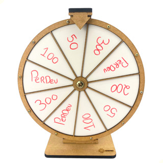 Roleta Da Sorte Sorteio Brindes Fundo Branco Feita Em Mdf em Oferta na Shopee