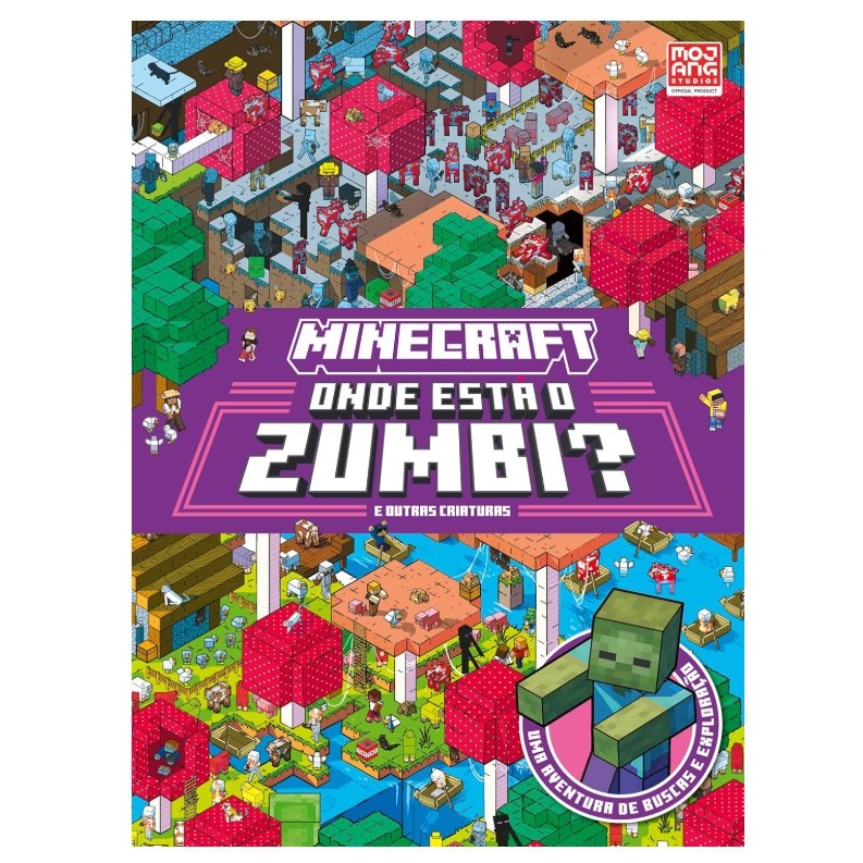 Livro Minecraft - Onde está o zumbi? | Mojang AB | Não Ficção | Editora HarperKids
