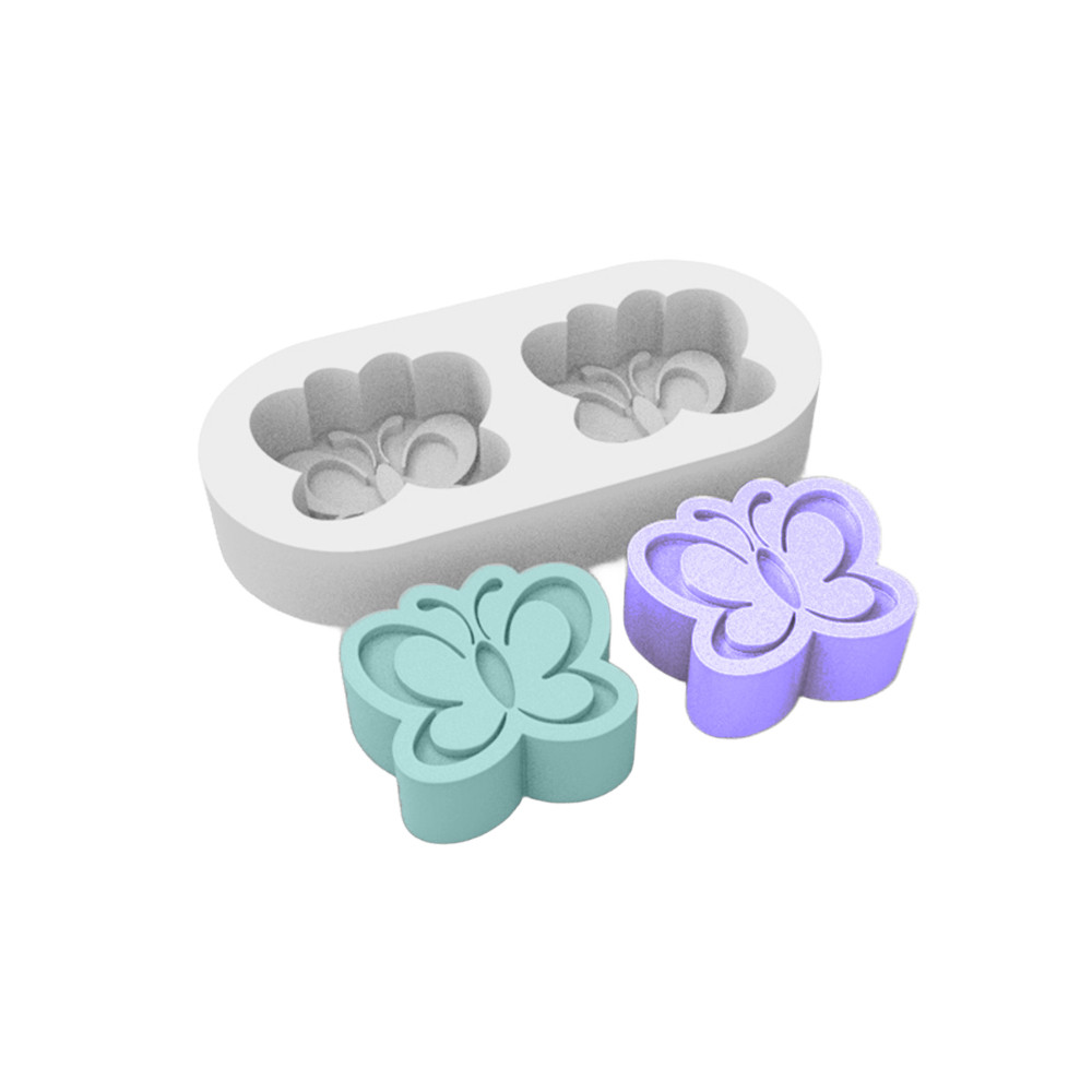 Forma de Silicone 2 Borboletas para Lembrancinhas Decorativo Sabonetes Imã em Oferta na Shopee