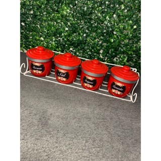 Porta Condimentos Em Alumínio Com Suporte Parede Para Sal Orégano Corante E Cominho em Oferta na Shopee