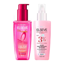 KIT SÉRUM LISO DOS SONHOS + SÉRUM GLYCOLIC GLOSS ELSEVE - 2 Itens