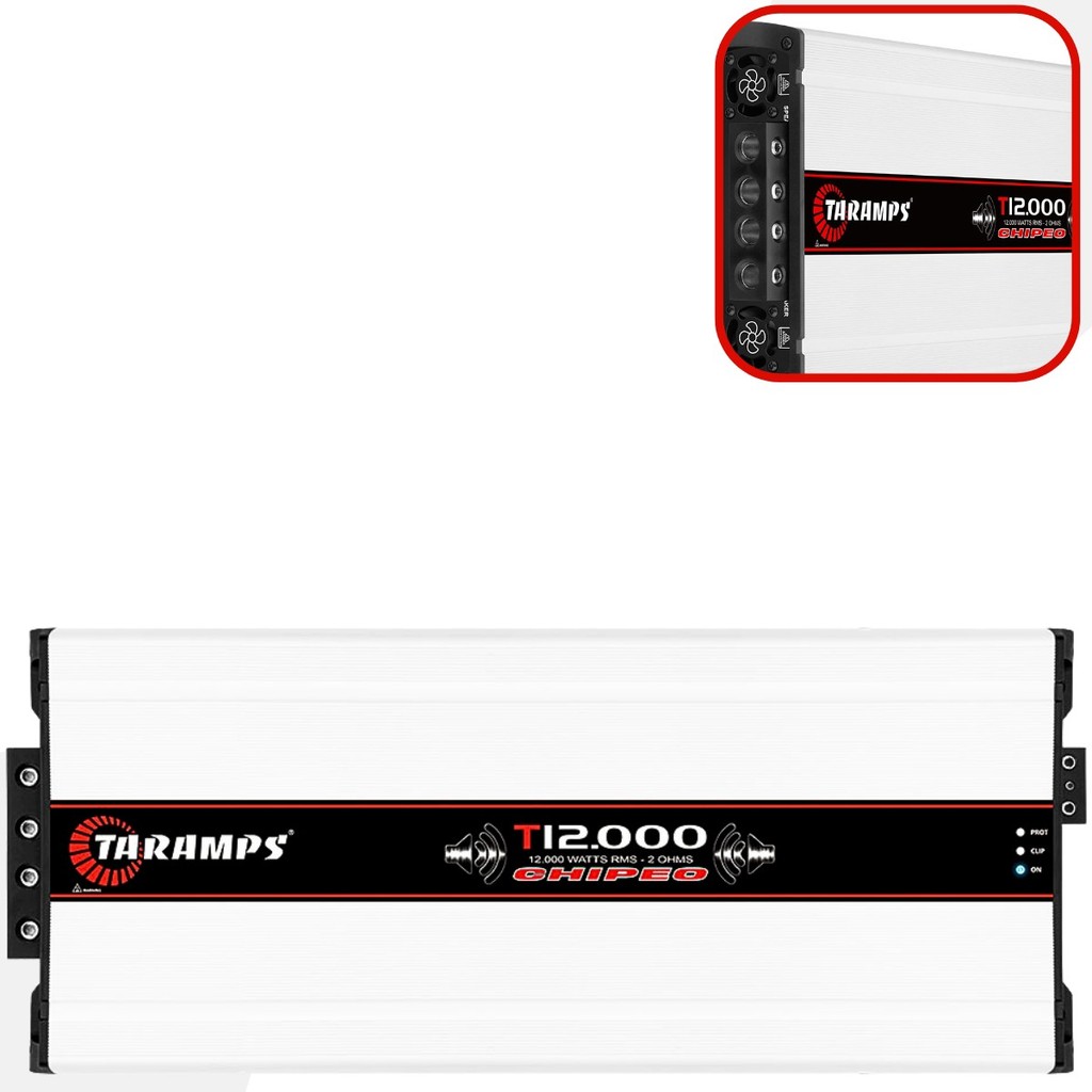 Modulo Amplificador Taramps T12.000 Chipeo 12000w Rms Som Automotivo Som Automotivo