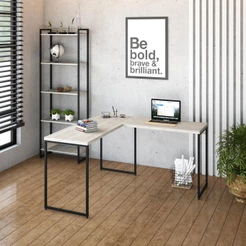 Mesa em L Dynamica Office 135X140X75cm