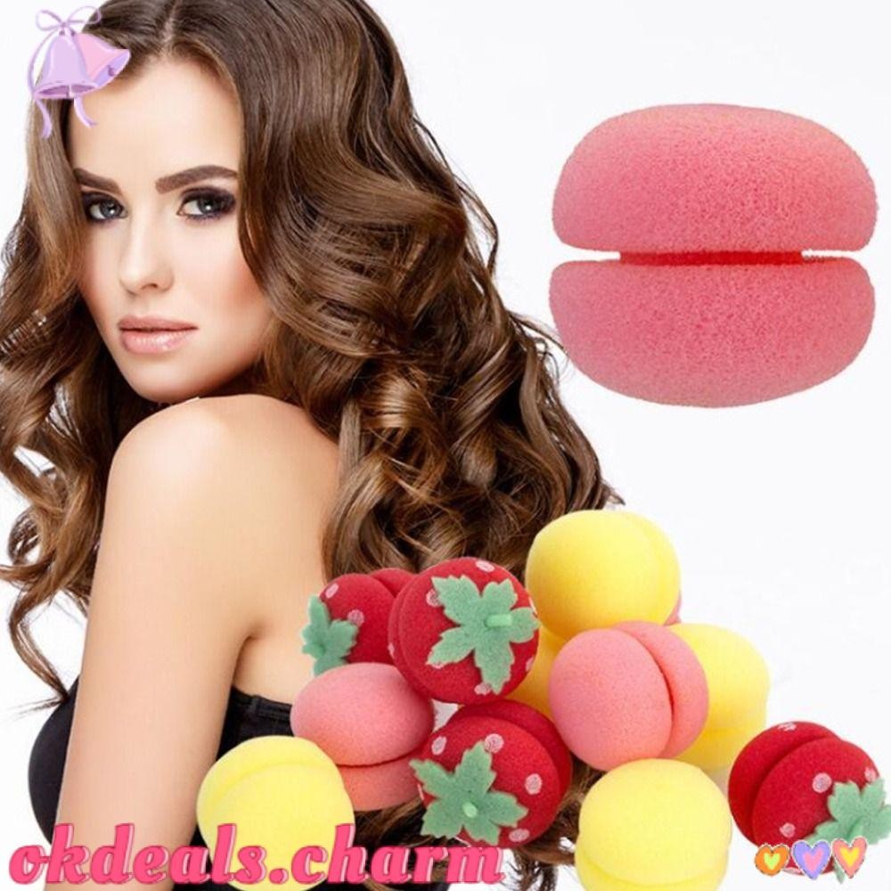 CHARM 6 Pcs Rolos De Esponja , Modelador De Cabelo De Cabeça DIY Bolas Modeladoras , Ondulação Bouncy