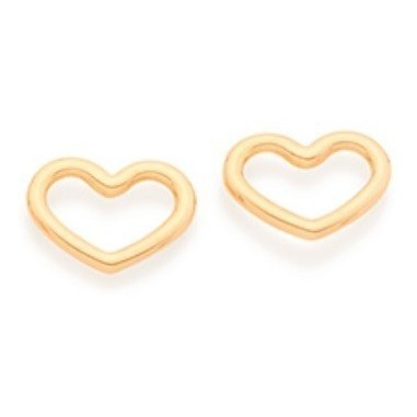 Brinco No Formato De Coração Vazado Rommanel 526499a em Oferta na Shopee