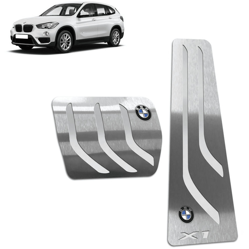 Pedaleira Bmw X1 10/15 Automático Aço Inox - Não fura o pedal